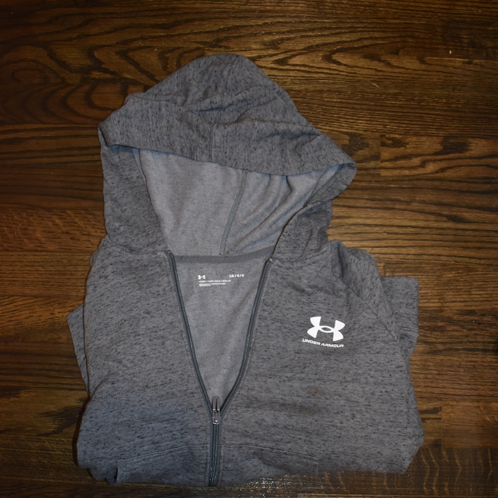 Under armor ladies zip up Hoodie. light weight.
